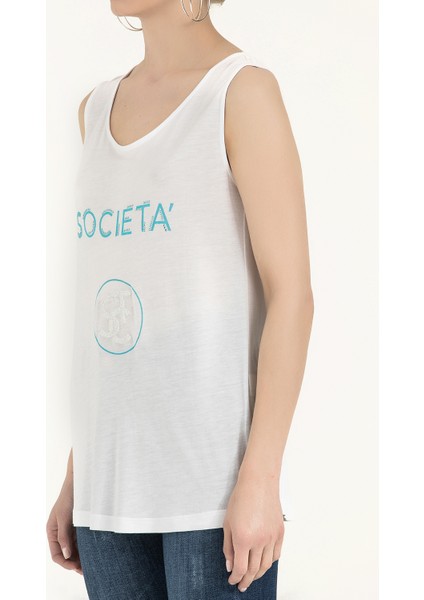 Ekru Baskılı Örme Bluz 19351 modelleri