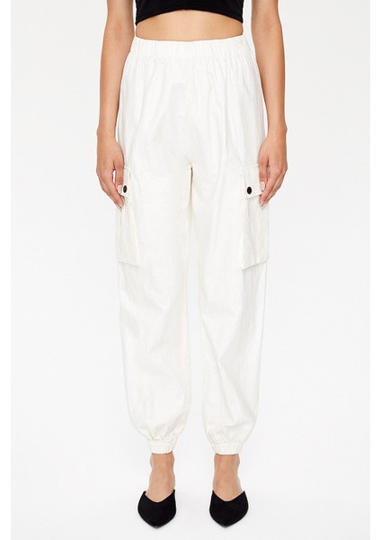 Bej Kargo Cepli Keten Pantolon 41301 fiyatları