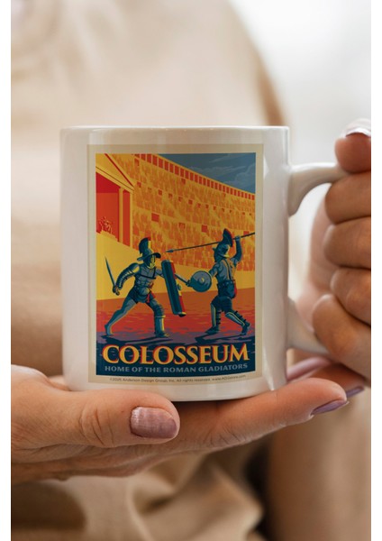 Roma Kolezyum Baskılı Kupa Bardak