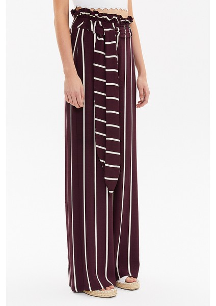 Mor Yüksek Bel Bol Kesim Pantolon 41302 modelleri