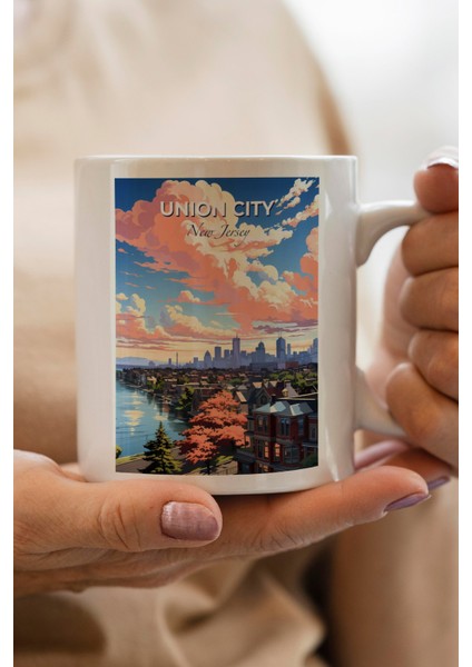 New Jersey Baskılı Kupa Bardak