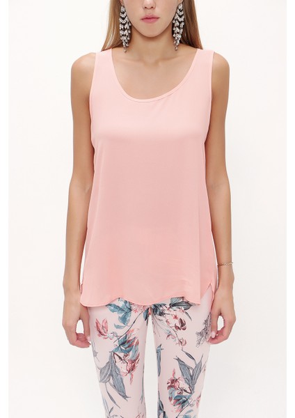 Somon Desenli Kolsuz Bluz 19561 indirimleri