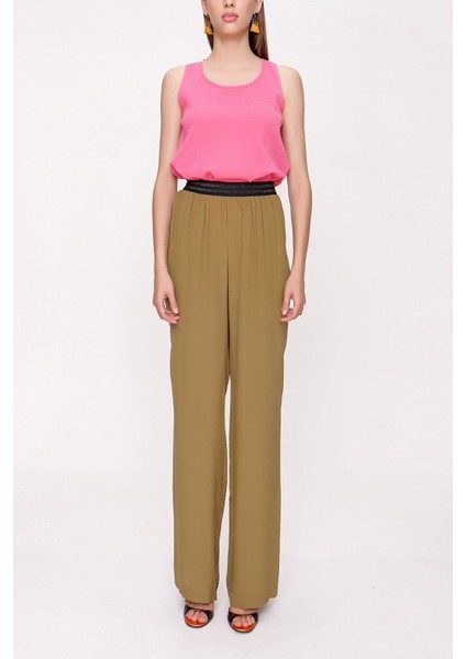 Zeytin Yeşili Lastikli Pantolon 41615