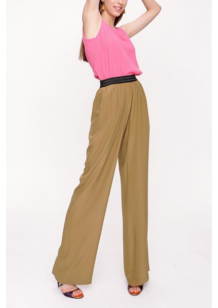 Zeytin Yeşili Lastikli Pantolon 41615 indirimleri