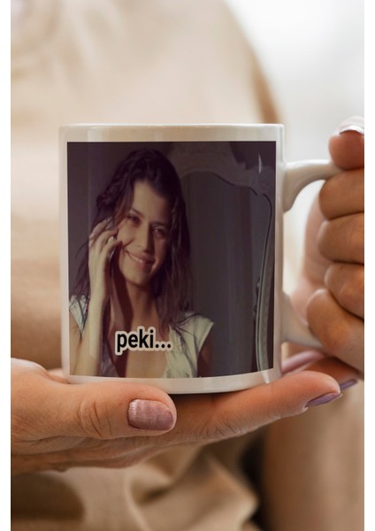 Peki Baskılı Kupa Bardak