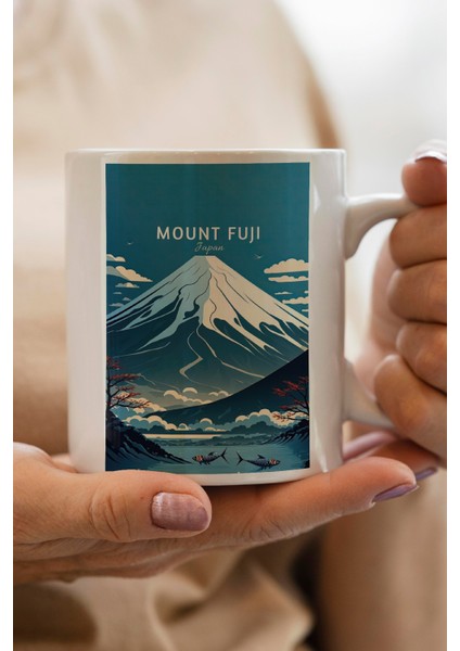 Japan- Mount Fuji- Fuji Dağı Baskılı Premium Kupa Bardak