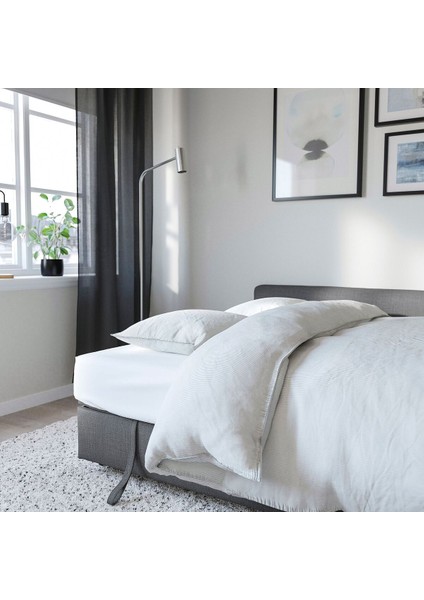 Bazalı Yataklı Köşe Kanepe, Skiftebo Koyu Gri, 3 Minderli modelleri