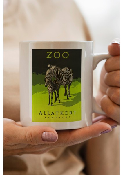 Allatkert- Budapest- Zoo Baskılı Premium Kupa Bardak