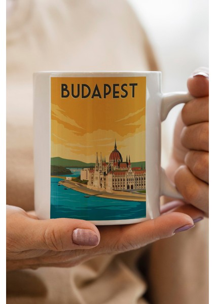 Macaristan- Budapeşte Baskılı Premium Kupa Bardak