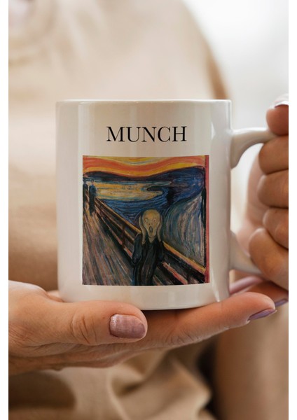 Ünlü Ressam Edvard Munch Baskılı Premium Kupa Bardak