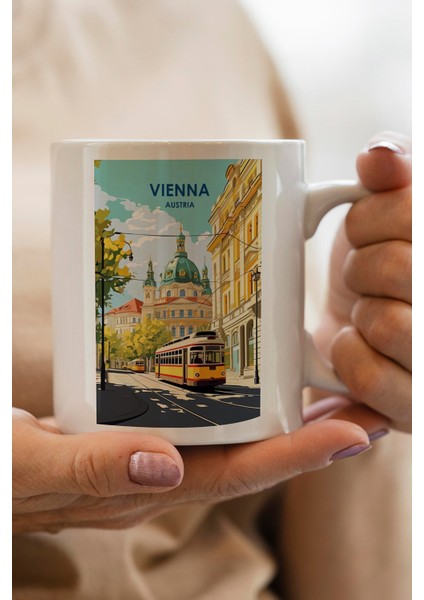 Australia- Vienna- Viyana Baskılı Premium Kupa Bardak
