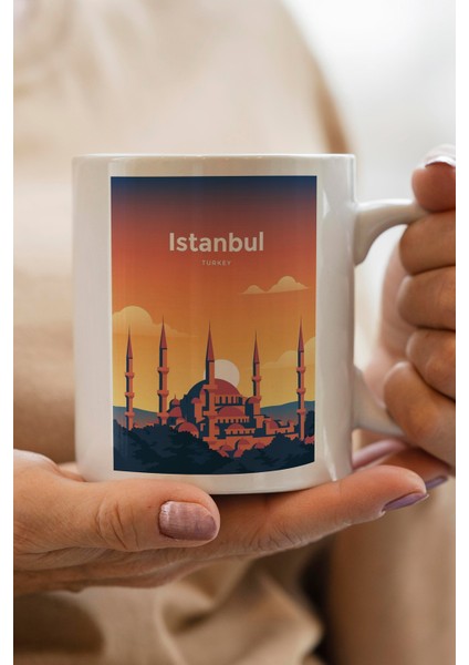 Istanbul Baskılı Premium Kupa Bardak