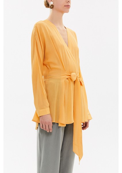 Hardal Kuşaklı Bluz 19765 modelleri