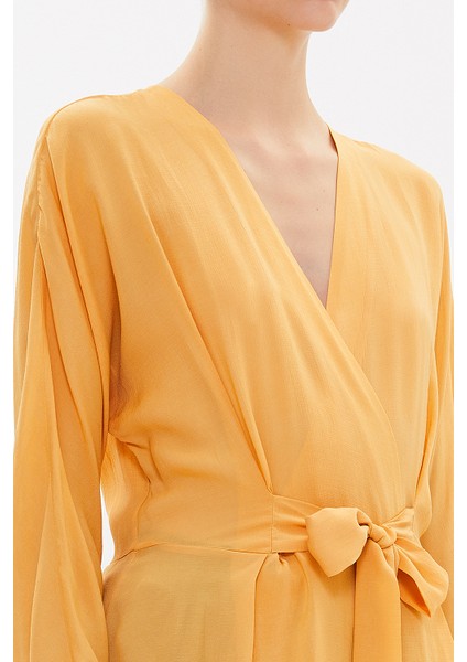 Hardal Kuşaklı Bluz 19765 fırsatları