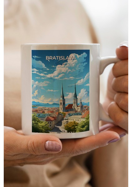 Slovakya Baskılı Kupa Bardak