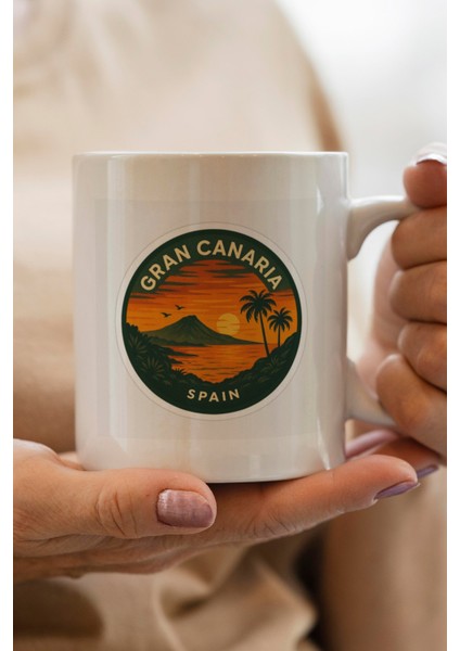 Ispanya Baskılı Kupa Bardak