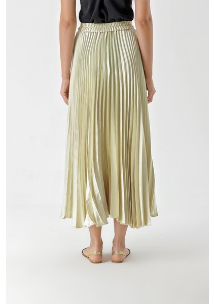 Bej Piliseli ve Aksesuar Detaylı Uzun Etek 81256 fırsatları