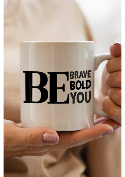 Be Baskılı Kupa Bardak