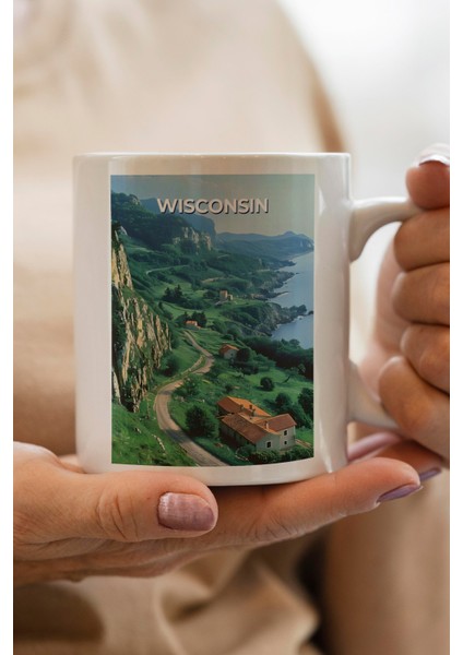 Wisconsin Baskılı Kupa Bardak