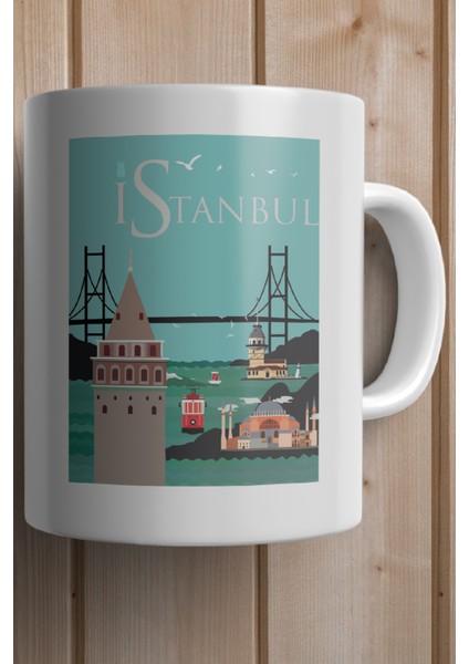 Istanbul Baskılı Premium Kupa Bardak fiyatları