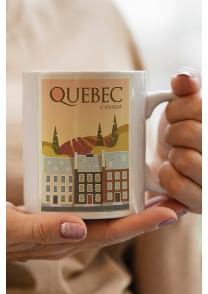 Canada- Quebec Baskılı Premium Kupa Bardak