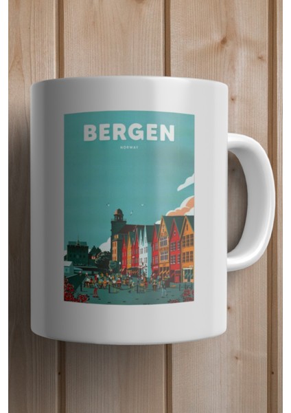 Norway- Bergen Baskılı Kupa Bardak fiyatları