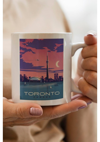 Canada- Toronto Baskılı Premium Kupa Bardak