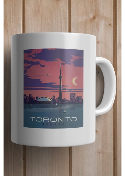 Canada- Toronto Baskılı Premium Kupa Bardak fiyatları