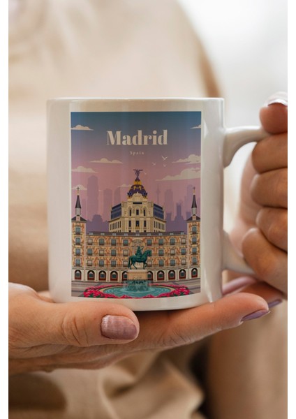 Madrid Baskılı Kupa Bardak
