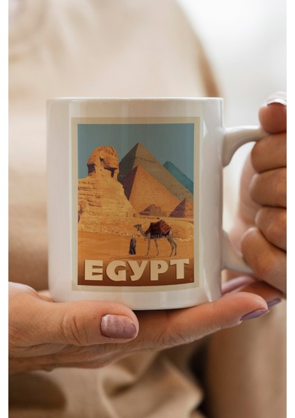 Egypt- Mısır Baskılı Premium Kupa Bardak
