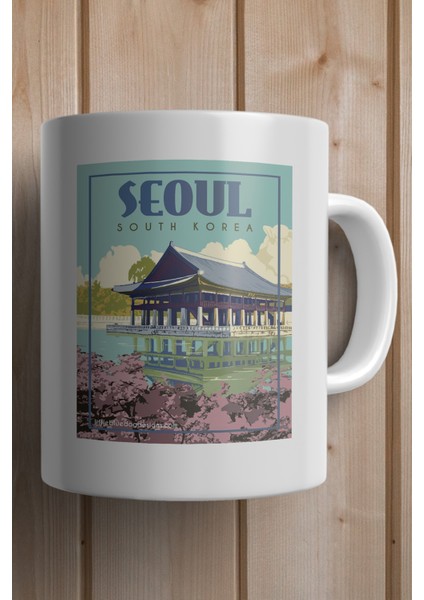South Korea- Seaul Baskılı Premium Kupa Bardak fiyatları