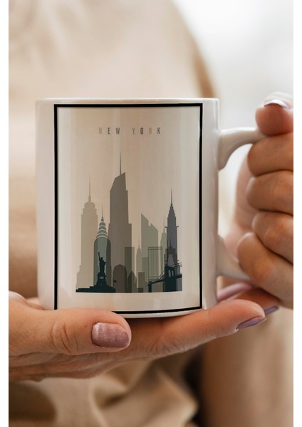 New York City Baskılı Kupa Bardak
