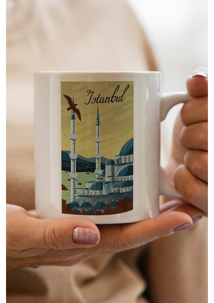 Istanbul Baskılı Premium Kupa Bardak