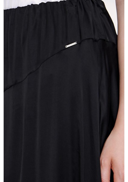 Siyah Beli Lastikli Etek 81203 fırsatları