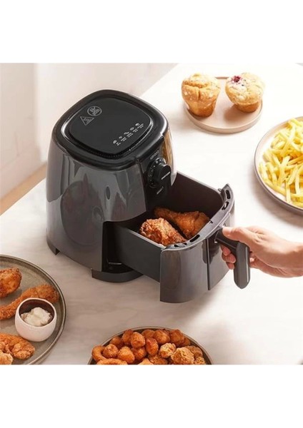 2.2 Lt Hava Fritöz, Uzay Gri, Çok Renkli, Sağlıklı ve Pratik Kullanım modelleri