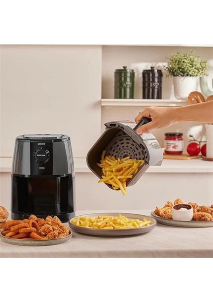 2.2 Lt Hava Fritöz, Uzay Gri, Çok Renkli, Sağlıklı ve Pratik Kullanım indirimleri