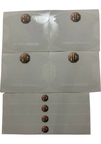 Mg Marka Logolu Oto Kapı Kolu Çizik Önleyici Yapışkan 8'li Set Morris Garages