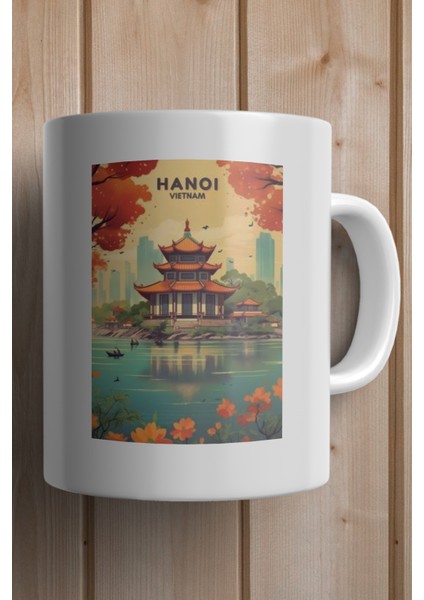 Vietnam- Hanoi Baskılı Premium Kupa Bardak fiyatları