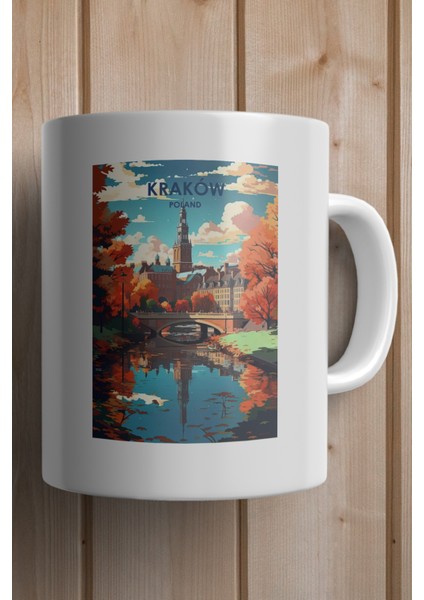 Poland- Krakow Baskılı Premium Kupa Bardak fiyatları