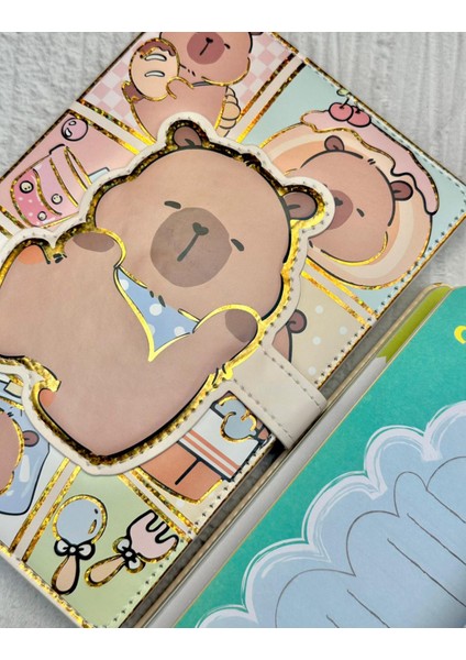 Capybara Özel Tasarım Renkli Resimli Defter/notebook/günlük/bullet Journal modelleri