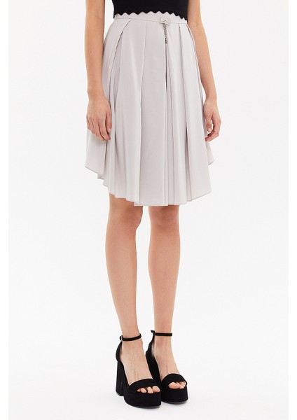 Gri Pileli Ipek Etek 80401 modelleri