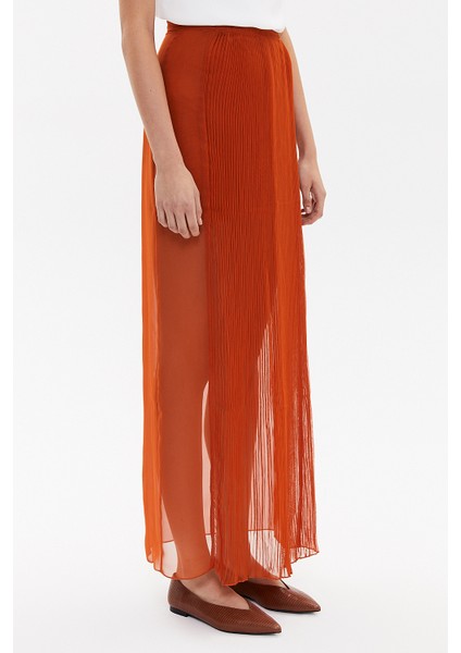 Bakır Piliseli Şifon Etek 80513 modelleri