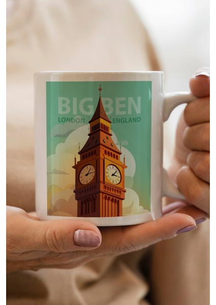 Londra Baskılı Kupa Bardak