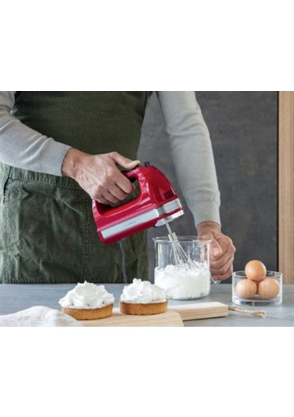 Kırmızı 9 Hızlı El Mikseri, Pratik ve Şık Tasarım, Kolay Kullanım