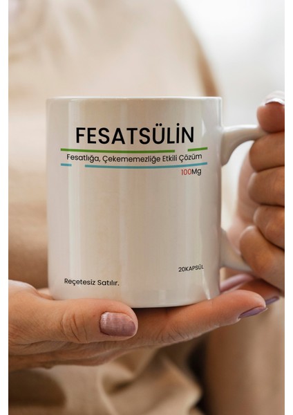 kutusu temalı fesatsülin yazılı premium kupa bardak