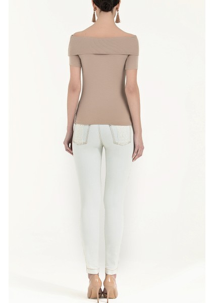 Vizon Düşük Omuz Örme Bluz 19477 fırsatları