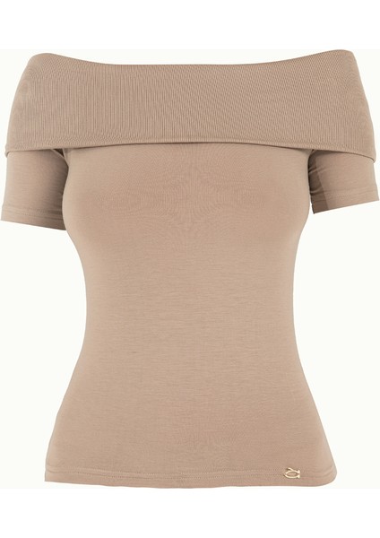 Vizon Düşük Omuz Örme Bluz 19477 indirimleri