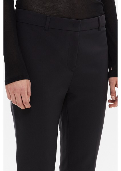 Siyah Duble Paça Dar Kesim Pantolon 41272 fırsatları
