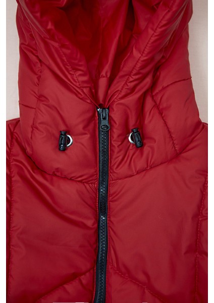 Fermuarlı Stoperli Kapüşonlu Kız Çocuk Şişme Mont indirimleri