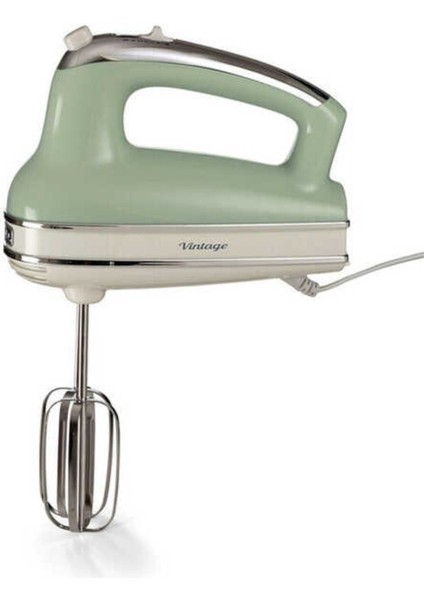 Yeşil ve Mavi Vintage El Mikseri, Şık ve Kullanışlı Tasarım. fiyatları